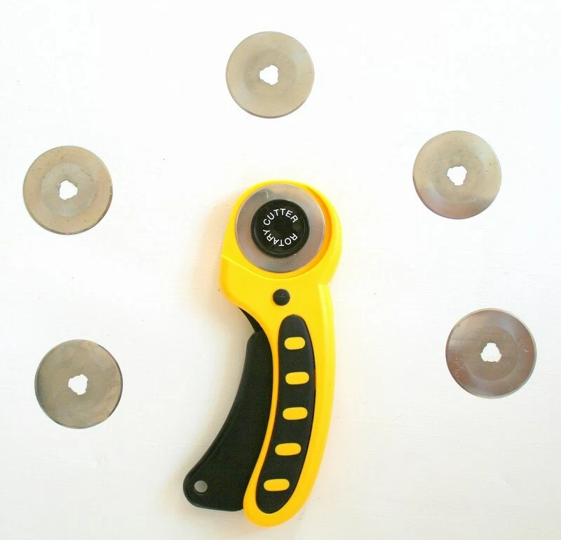 THREADNANNY NEW Five 45mm DELUXE ROTARY CUTTER BLADES FOR OLFA