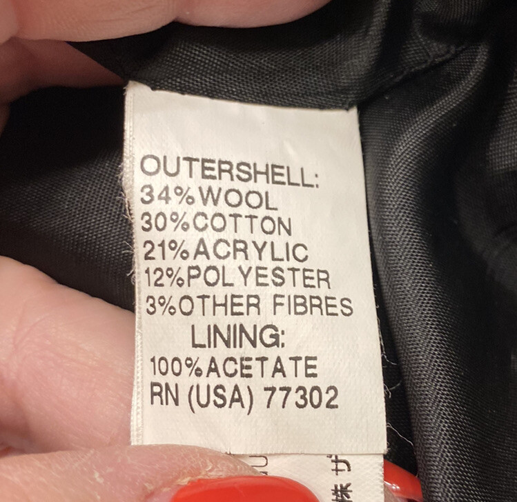 Zara Basic Size Med Grey-Black Wool Blend Coat Wi… - image 5