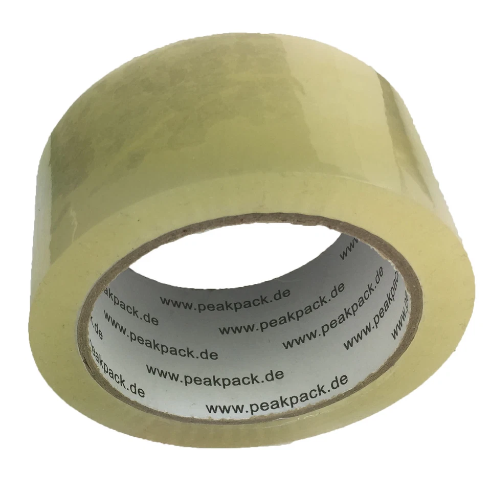 PEAKPACK 144 x rotolo nastro adesivo trasparente forte 45 μm 66 m nastro da imballaggio nastro per pacchi nastro adesivo per pacchi
