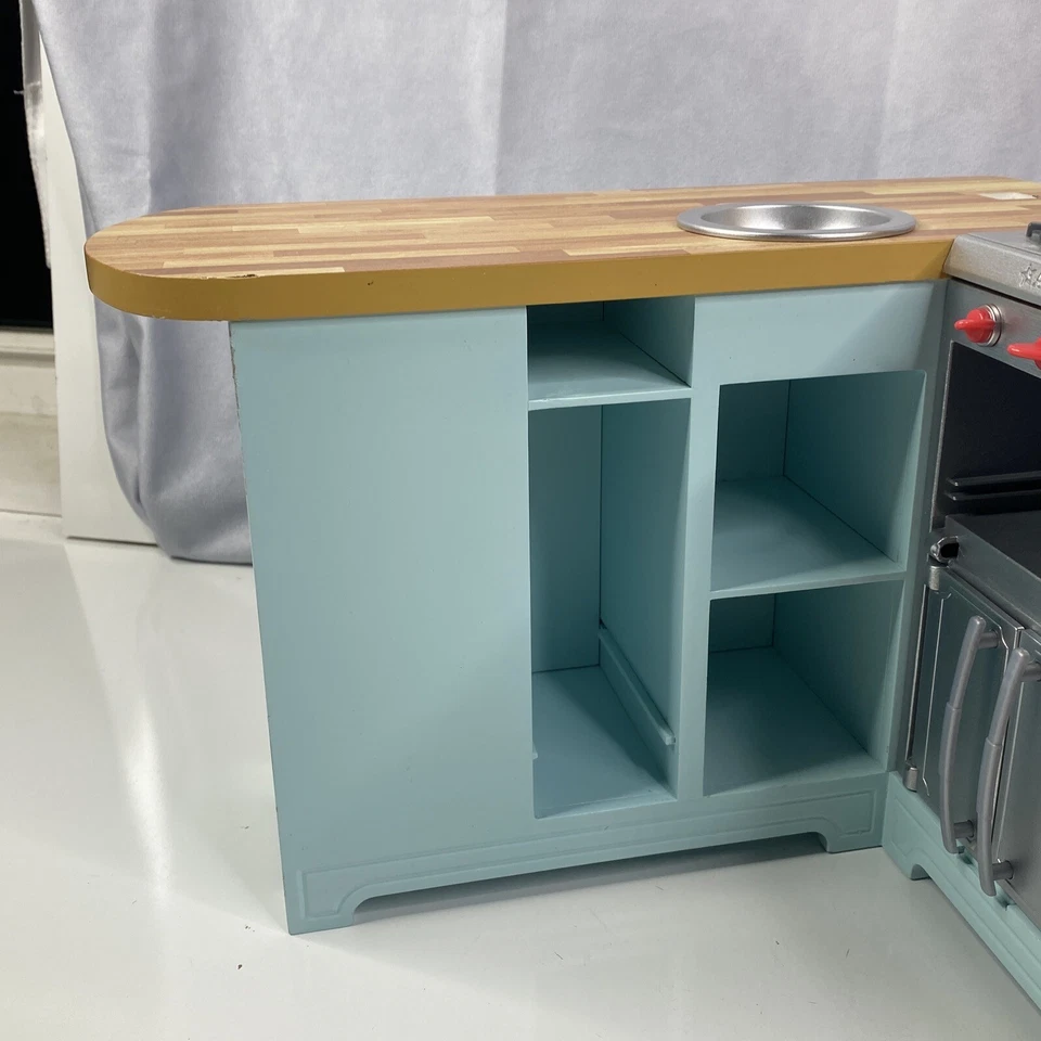 American Girl Gourmet Kitchen Set Retired Blue AS IS MISSING PARTS - Image 3 of 4