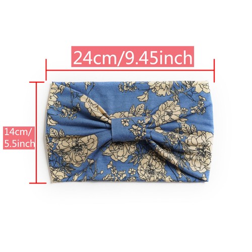 Boho Breit Damen Stretch Stirnband Turban Sport Yoga Verknotet Haarban ; | - Bild 2 von 102