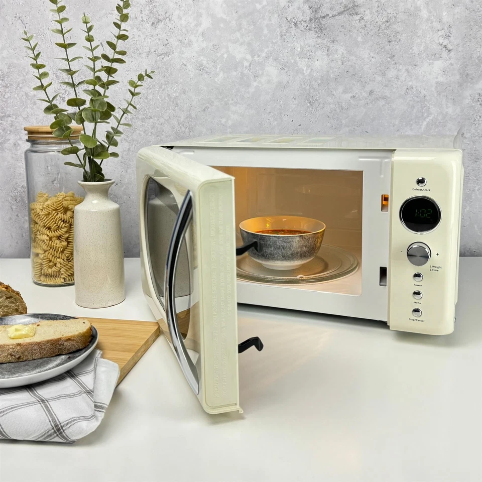Hamilton Beach, Microwave, 20L Retro Cream Microwave, 700W, HB70H20C - Image 4 of 4