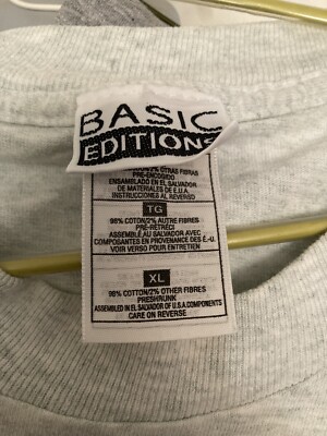 Vintage Basic Edition Women's Crew Neck T Shirt Sz XL Grandma Mom