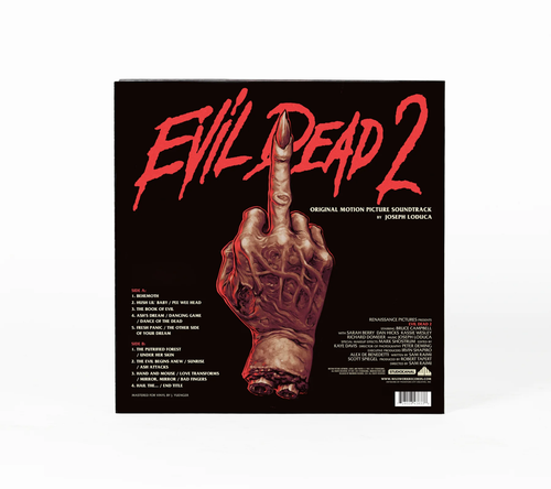 Evil Dead 2 Horror Movie Soundtrack Vinyl Record LP Hand Poured Color Variant - Foto 7 di 8