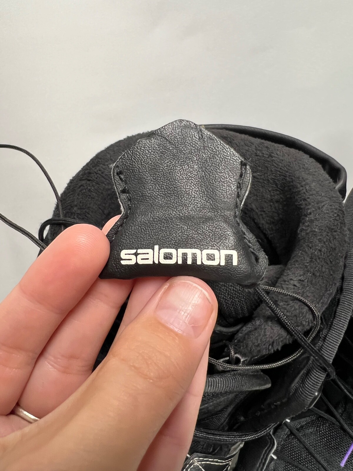 Salomon Dialogue stivali da tavola donna viola neve a scacchi UK 8 5