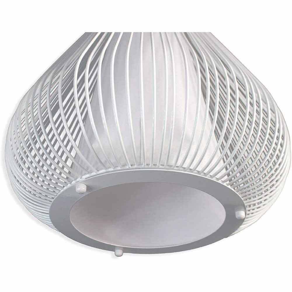 Lampadario Goccia Bianco Moderno attacco E27 | Sospensione Design Interni - 2