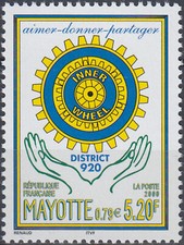 Mayotte Inner Wheel Club District 920 Rotary International 2000 MNH-3 euros
