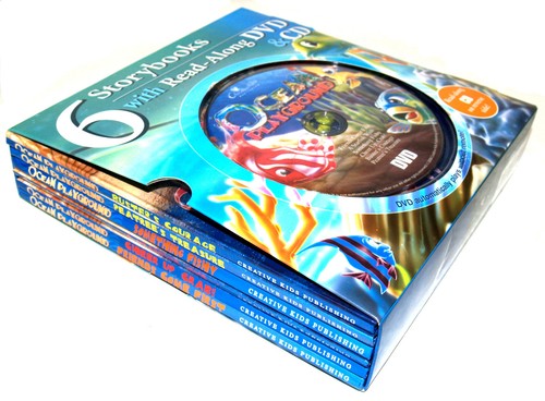 2008 CREATIVE KIDS - OCEAN PLAYGROUND 6 Storybooks + READ ALONG DVD & CD - Picture 5 of 7
