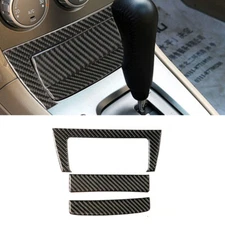Carbon Fiber Center Storage Box Panel Trim Cover For Subaru Forester 2005-2008