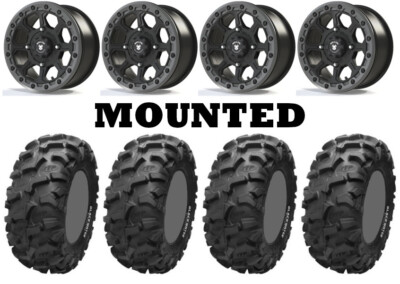 Kit 4 Blackwater Evolution 28x9-14/28x11-14 on Ruler Beadlock Black BT-03 CAN