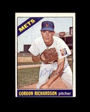 Gordon Richardson Signed Authentic 1966 Topps New York Mets Autograph