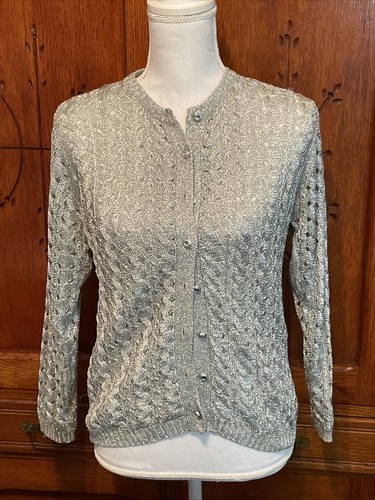 Marco Polo Silver Metallic Knit 