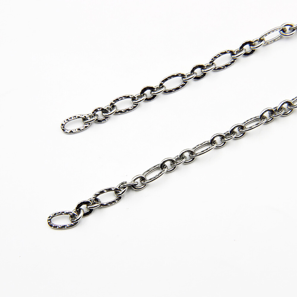 Sold by the Foot BULK Solid 925 Sterling Silver Figaro Chain Jewelry