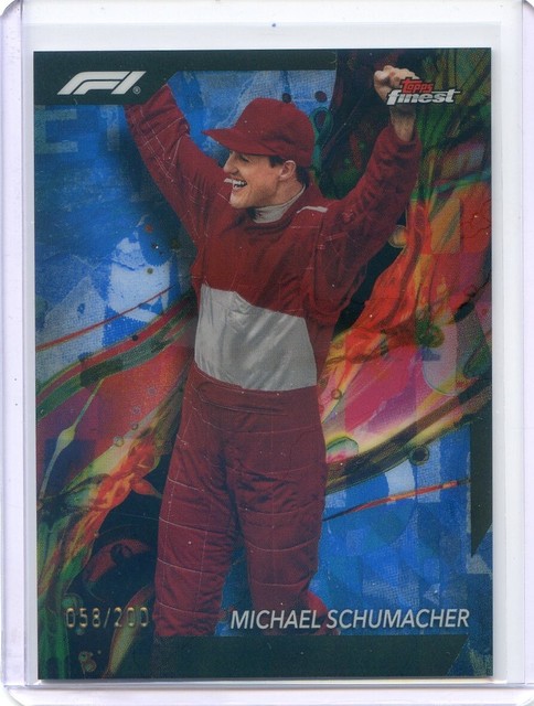 2024 Topps Finest Formula 1 MICHAEL SCHUMACHER #83 F1 BLUE REFRACTOR /200