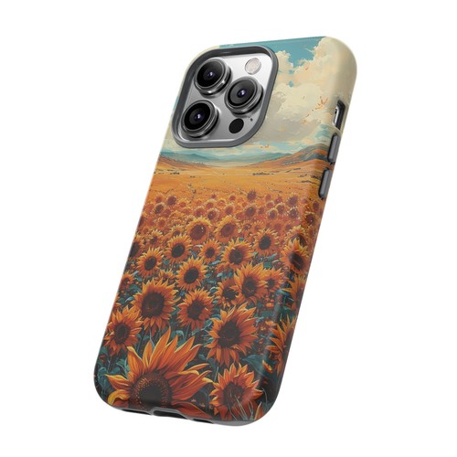 Phone Case for iPhone, Pixel, Galaxy - Sunflower Field Floral Sky Flower Cover - Picture 35 of 191