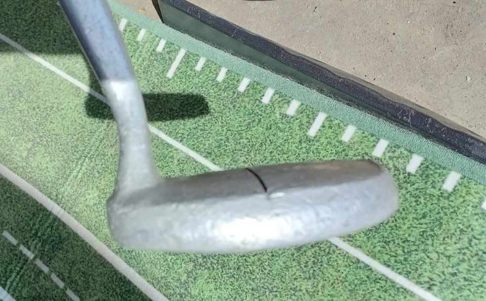 Vintage Otey Crisman 4 HB Half Mallet  Putter 34"  Original Leather Grip - Image 4 of 4