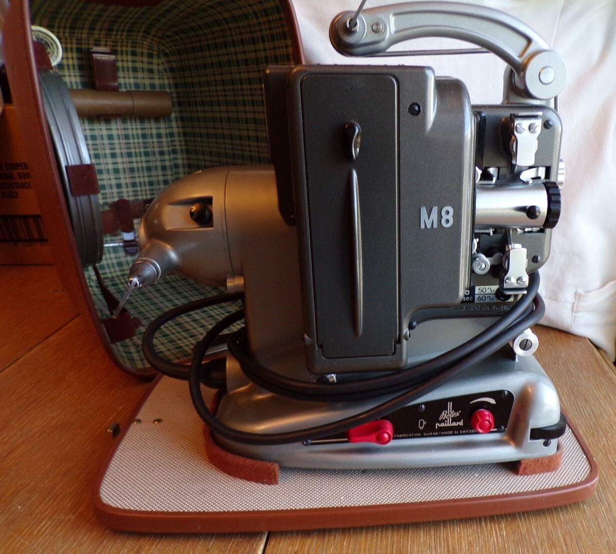 1959 Bolex Paillard M8 Fabrication Suisse 8mm Film Projector~Made