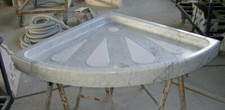 Piatto Doccia Marmo di Carrara spessore 10 Cm ad angolo 90Cm per 90Cm