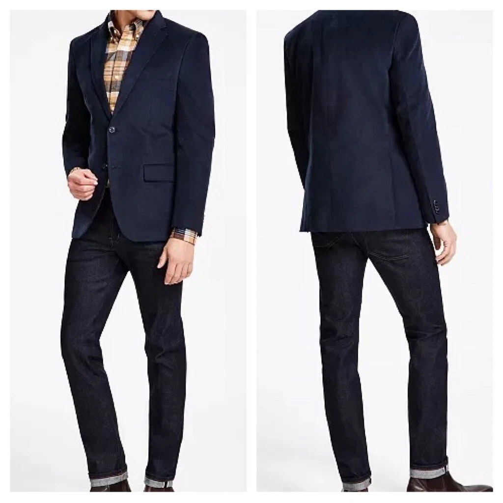 Tommy Hilfiger Mens TH Flex Modern Fit Blue Corduroy SportCoat Blazer Jacket 42R
Opens in a new wind