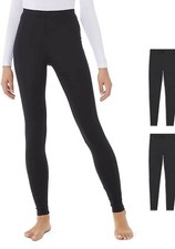 32 Degrees Heat New Women's Size XL 2 Pack Base Layer Pant 2 Black Stretch