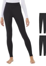 32 Degrees Heat New Women's Size XL 2 Pack Base Layer Pant 2 Black Stretch