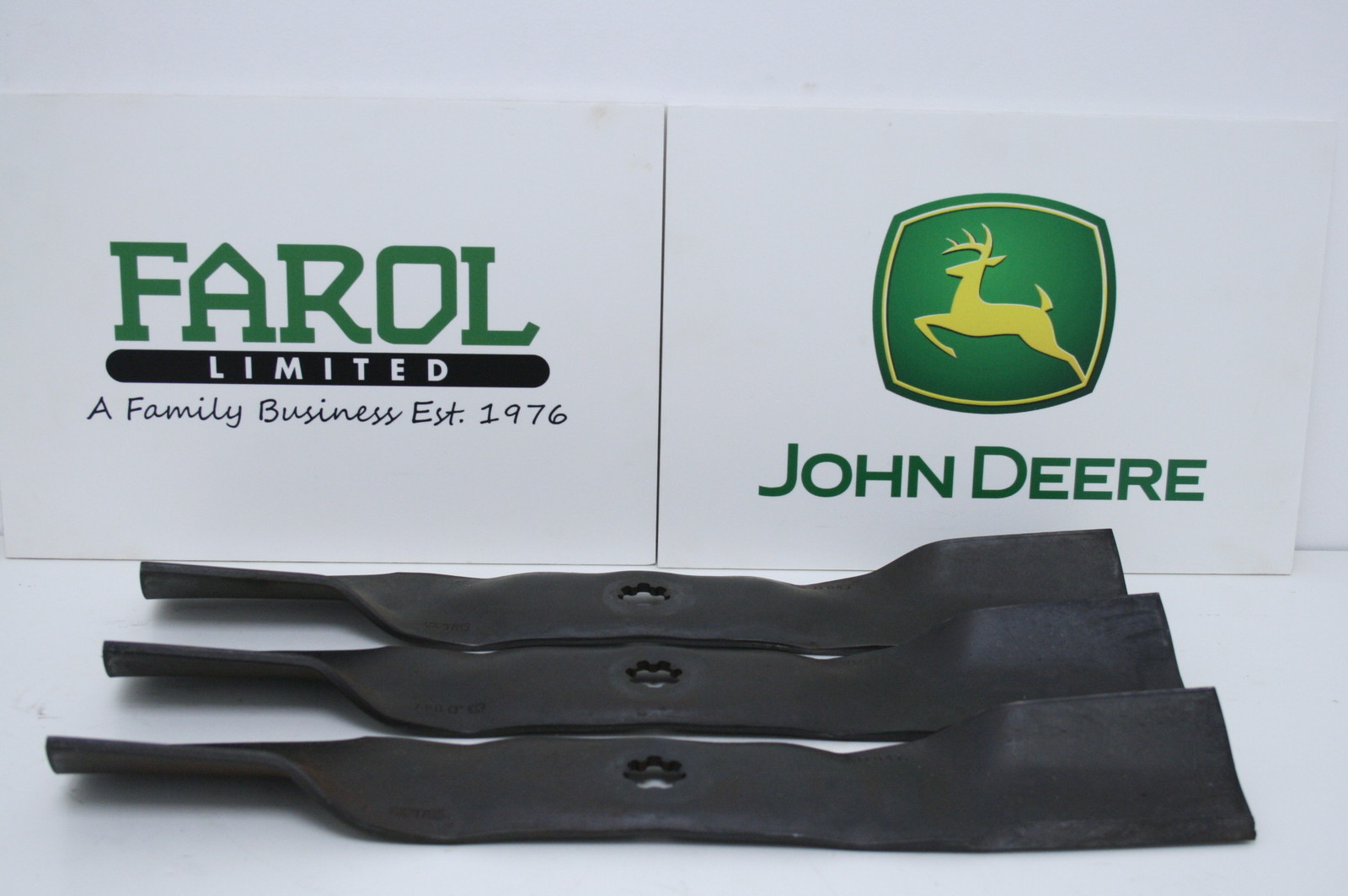 Genuine John Deere High Lift Deck Blade Set GX21785 LA130 X165 X166 eBay
