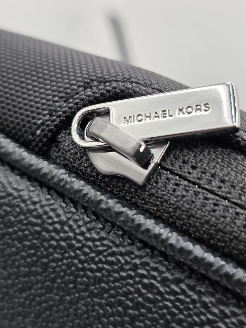 Michael Kors Cooper Black Double Handles Crossbody Duffle Bag