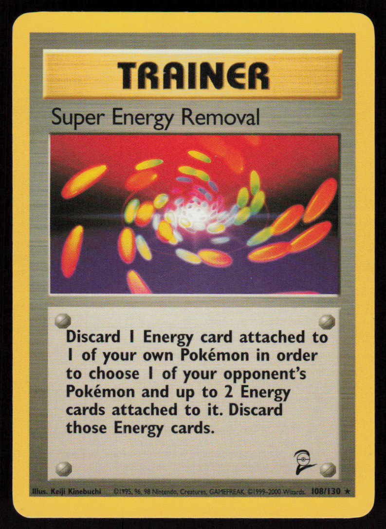 Super Energy Removal 108/130 Rare Base Set 2 Pokemon LP
