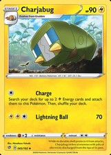 Charjabug - 065/192 - Uncommon (Near Mint) Rebel Clash - Lightning Pokémon