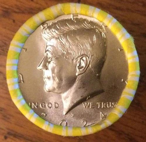 Full Roll of 20 NICE 2024-P Uncirculated Kennedy Half Dollars 50 Cent Coins!