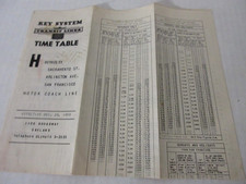 Vtg Key System Berkeley CA Trolley Rail Trans...