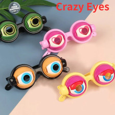 Crazy Eye Blink Funny Glasses Kids Party Eyewear Dropping Eyeball Creative Prank