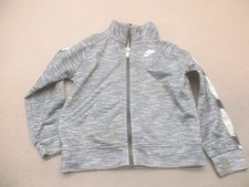 Nike Size 24m 86-92cm Kids Gray Full Zip Collared Athletic Activewear Jacket 190