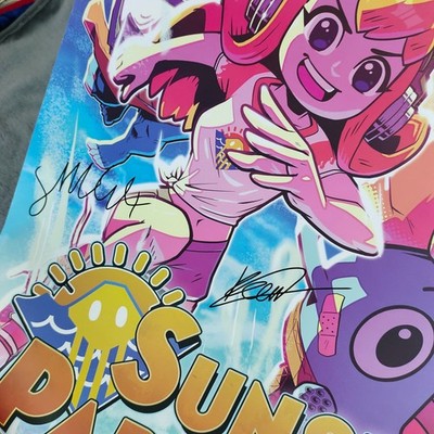 SMG4 Sunset Paradise Collectible Poster - Featuring Meggy as the Main Character