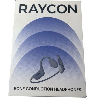 Raycon Bone Conduction Headphones Bluetooth Open Ear Running Gray - Open Box New