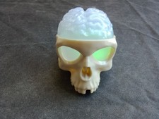 Colorful Blinking Lights Skull With Translucent Brain --Halloween Decoration --