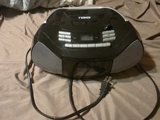 CD/Tape Player/AM FM Portable Boombox With Power Cord/ Battery Capabilities