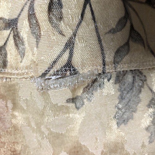 Valance Swag 3 Piece Set Floral Jacquard Stralef Gold 3 Piece Vintage - Picture 20 of 24