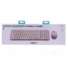 Logitech Bluetooth Compact Combo Keyboard and Mouse (MK250) Rose