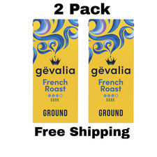 (2 pack) Gevalia French Roast Ground Coffee, 12 oz. Bag 7.73 per pound