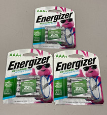 3 Pack Energizer 800mAh Recharge Power Plus AAA Batteries 4 X 3 Rechargeable