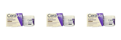 CeraVe Skin Renewing Night Cream 3 Pack 1.7oz Peptide Complex Facial Moisturizer