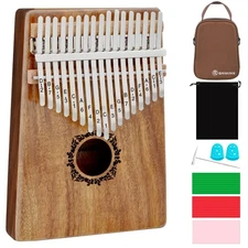 Kalimba Thumb Piano 17 Keys RANMING Mbira Finger Piano Kalimba Gifts for Adul...