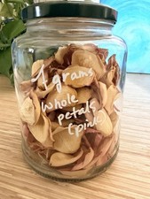 Real Whole Rose Petals  Pink  Dried  Premium 7 grams  USA