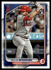 Nolan Schanuel RC 2024 Bowman #81 Los Angeles Angels 29360 Baseball Card
