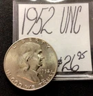 1952 Franklin Silver Half Dollar UNC! ENN Coins