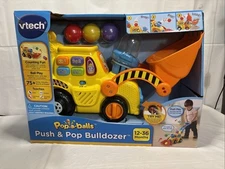 VTech Pop-a-Balls Push and Pop Bulldozer. New. 12-36 Months. Educational Toy.