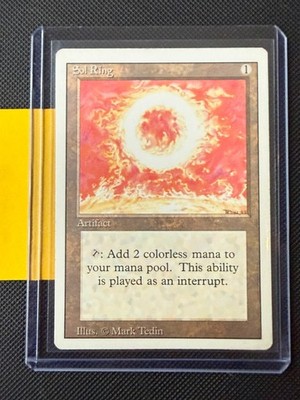 MTG Sol Ring Revised Edition 1994 Vintage Magic Card EDH Staple MP