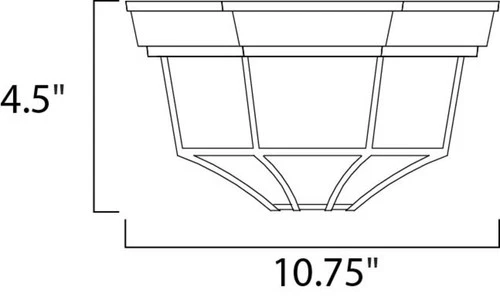 Maxim 1020 Crown Hill 10" 2 Light Outdoor Ceiling Light - Picture 2 of 8