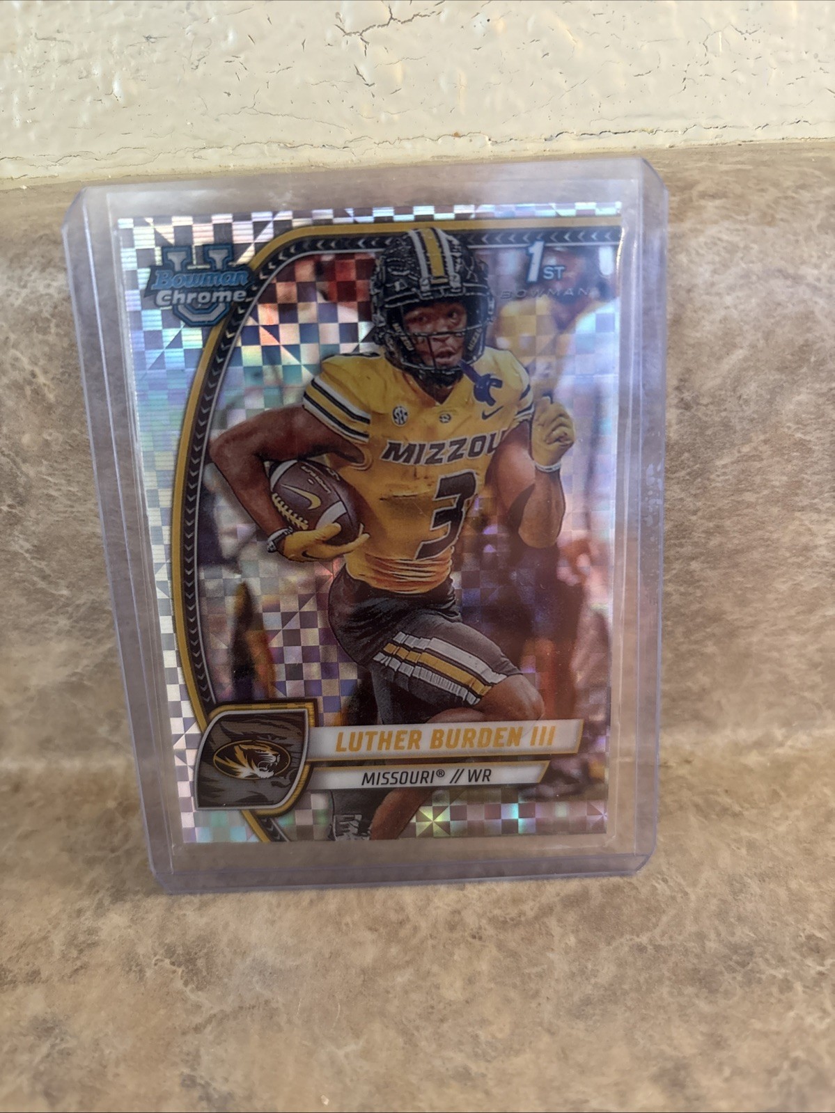 2024 Bowman University Chrome - Luther Burden #123 X-Fractor (RC)